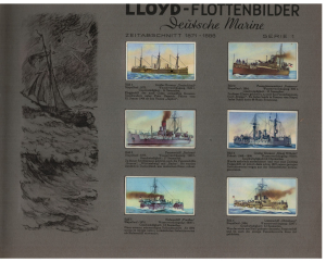 LLoyd Flottenbilder "Deutsche Marine" (1 St.) Martin Brinkmann Aktiengesellschaft - Zigarettenbilder